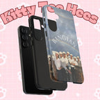 Cute Sailor BTS phone case by Printify featuring Bangtan Sailor design for iPhone and Samsung smartphones.