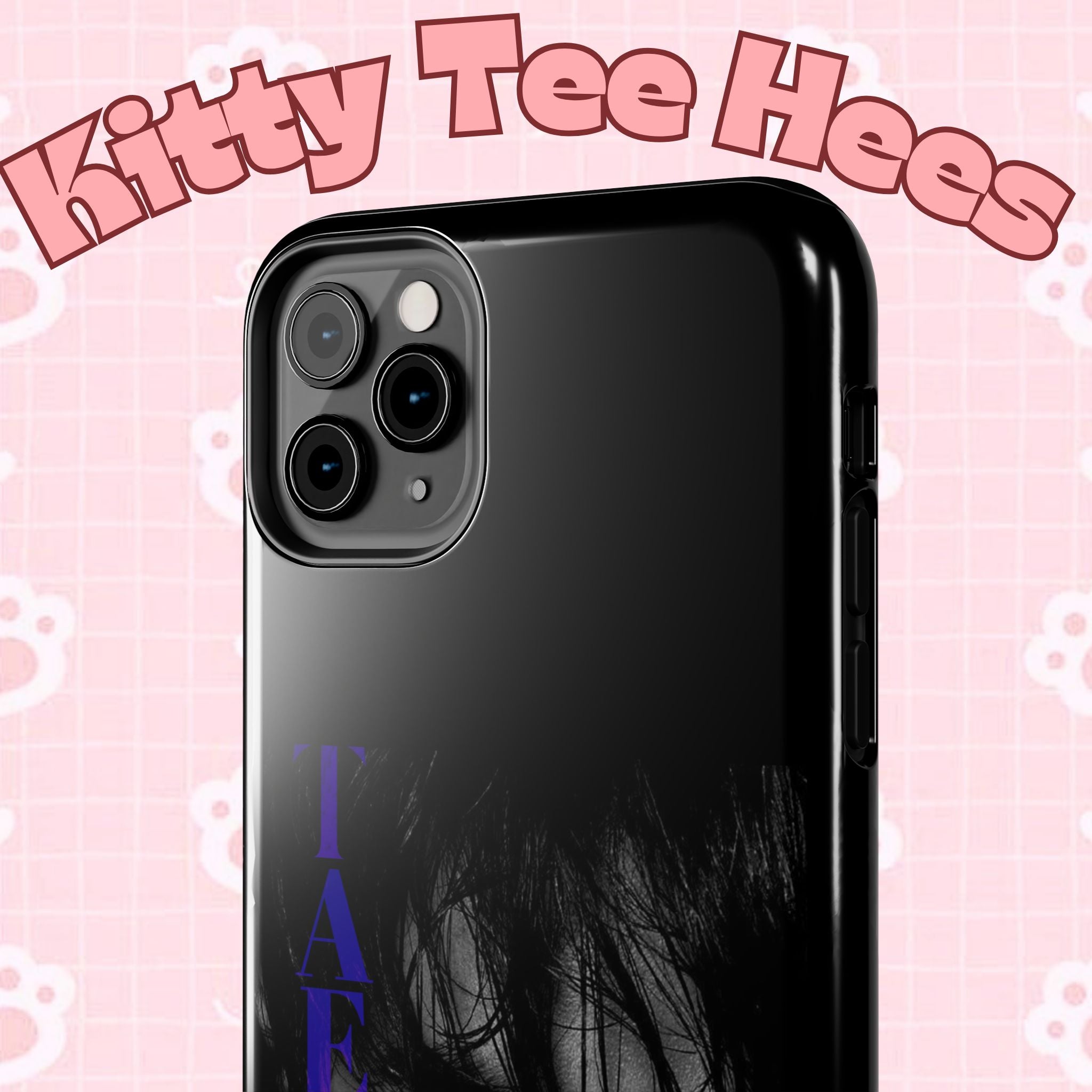 Dark Bangtan BTS phone case featuring Kim Taehyung (V) design for iPhone and Samsung, with a tough protective cover.