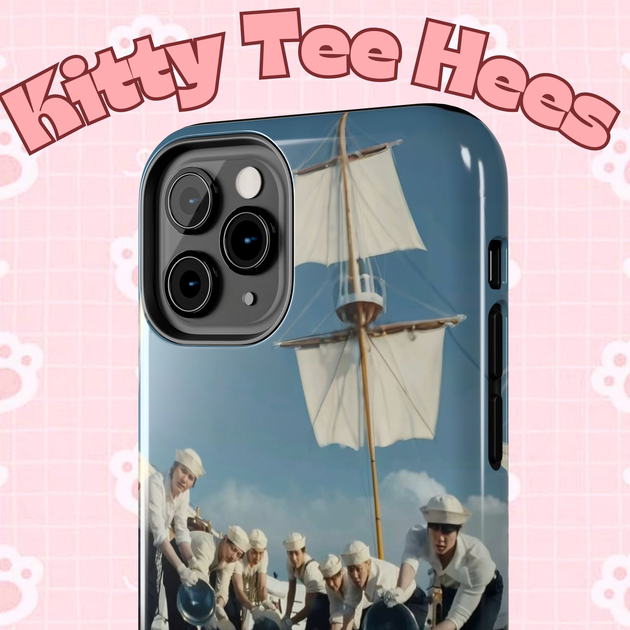 Cute Sailor BTS phone case featuring K-pop band BTS Arirang design, perfect for fans and BTS concert enthusiasts.