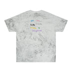 Colorful BTS concert T-shirt featuring rainbow mic and logo design, inspired by K-Pop band BTS.