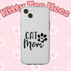 Copy of Cat Mom Flexi Phone Case, Cute Pet Lover Gift, Custom Cat Parent Accessory, Stylish Phone Cover, Cat Lover Merchandise - Kitty TeeHees