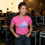 Women's BTS Sailboat Script Logo T-shirt from Printify, featuring a graphic design and cotton fabric, perfect for concert and casual wear.
