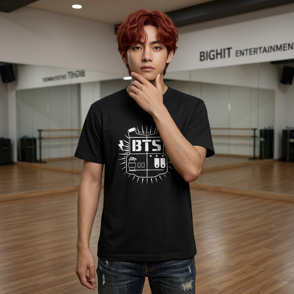 Printify BTS classic T-shirt featuring Jungkook, Jimin, Taehyung, J-Hope, RM, Suga, Jin, K-pop concert 2026 design, casual fit