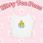 Fun cat warning tank top for women, featuring cute spaghetti straps and pet-themed design, perfect for summer wear and cat lovers.