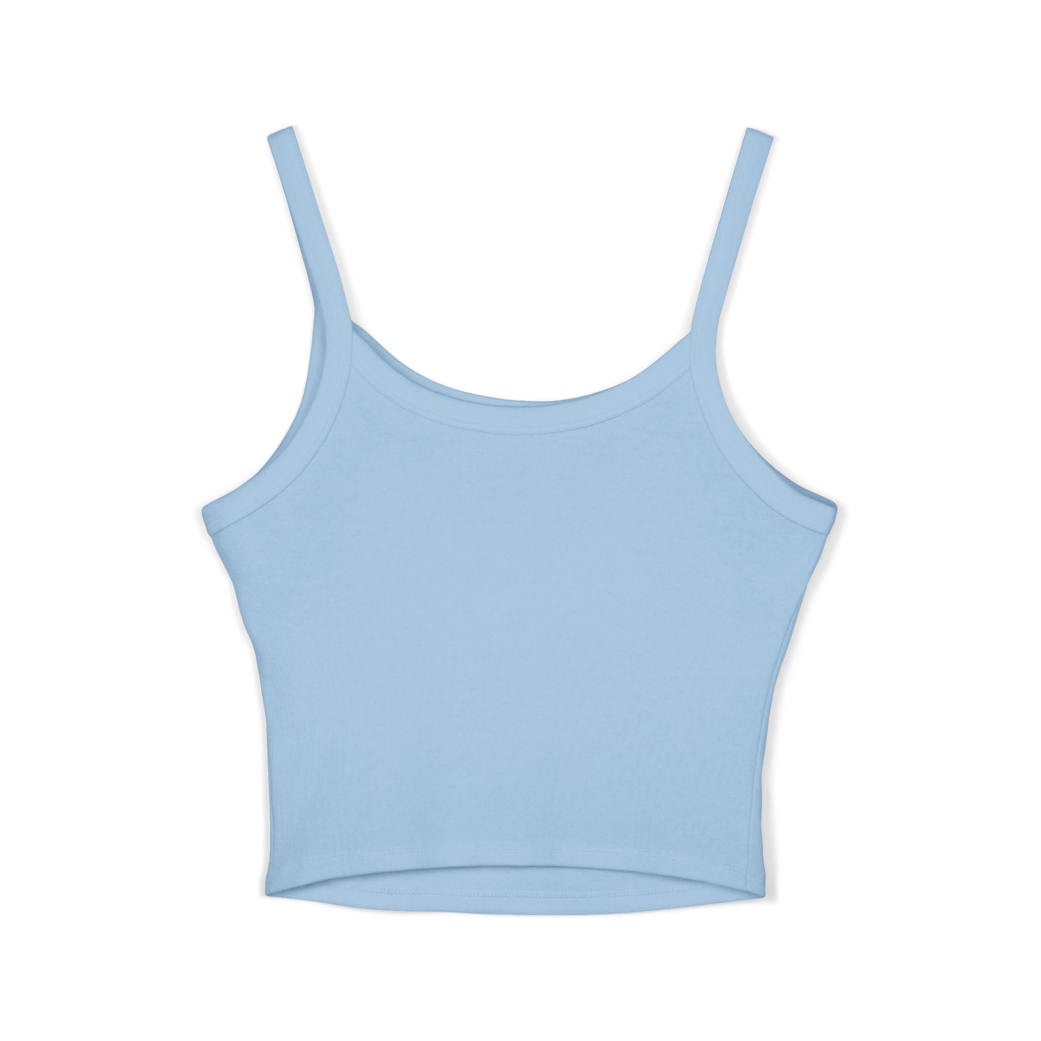 Cute cat-themed tank top for women featuring spaghetti straps, perfect for summer, from Printify's pet-inspired fashion collection.