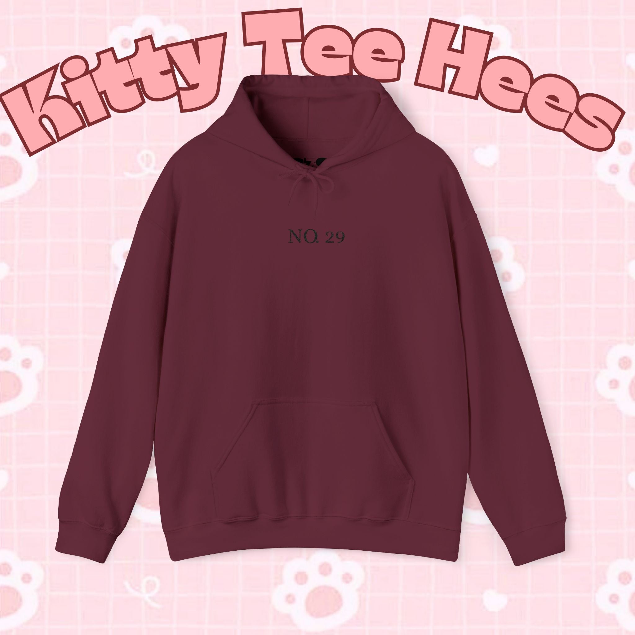 Unisex BTS No.29 sweater hoodie featuring Arriang BTS concert design on a heavy blend hooded sweatshirt by Printify.
