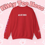 Lavender BTS Logo arirang crewneck sweatshirt featuring K-pop band print, comfortable concert sweater by Printify.