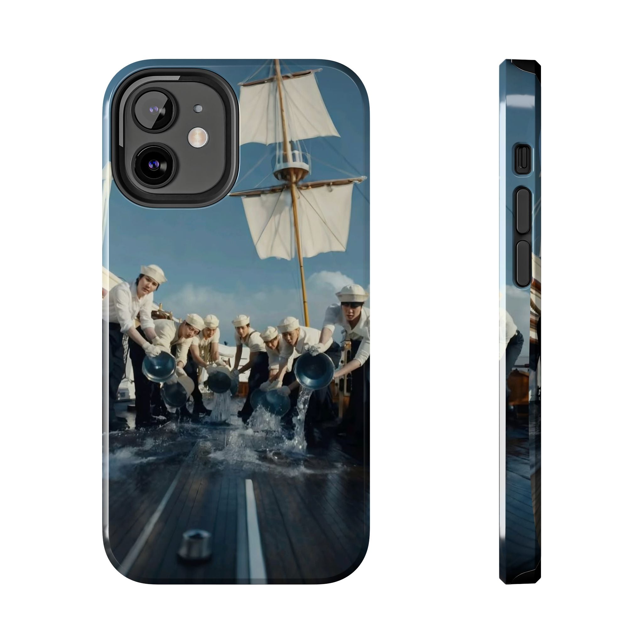 Cute Sailor BTS phone case with K-pop design featuring BTS Arirang logo, perfect for BTS fans and concert enthusiasts.