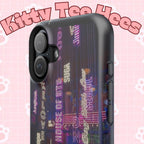 Neon Korean script BTS phone case for iPhone and Samsung, impact-resistant, featuring Bangtan Sonyeondan branding.