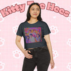 Colorful BTS kidcore T-shirt featuring Bangtan Boys group photo, women's festival crop top by Printify.
