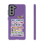 BTS member names phone case featuring Jungkook, Jimin, and Rap Monster for iPhone 17, with a tough protective design.
