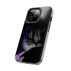 Dark Bangtan design phone case featuring Kim Taehyung (V) from BTS for iPhone and Samsung models, made by Printify.