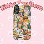 Orange Cat Phone Case: Slim, Lightweight, and UV Protected - Kitty TeeHees