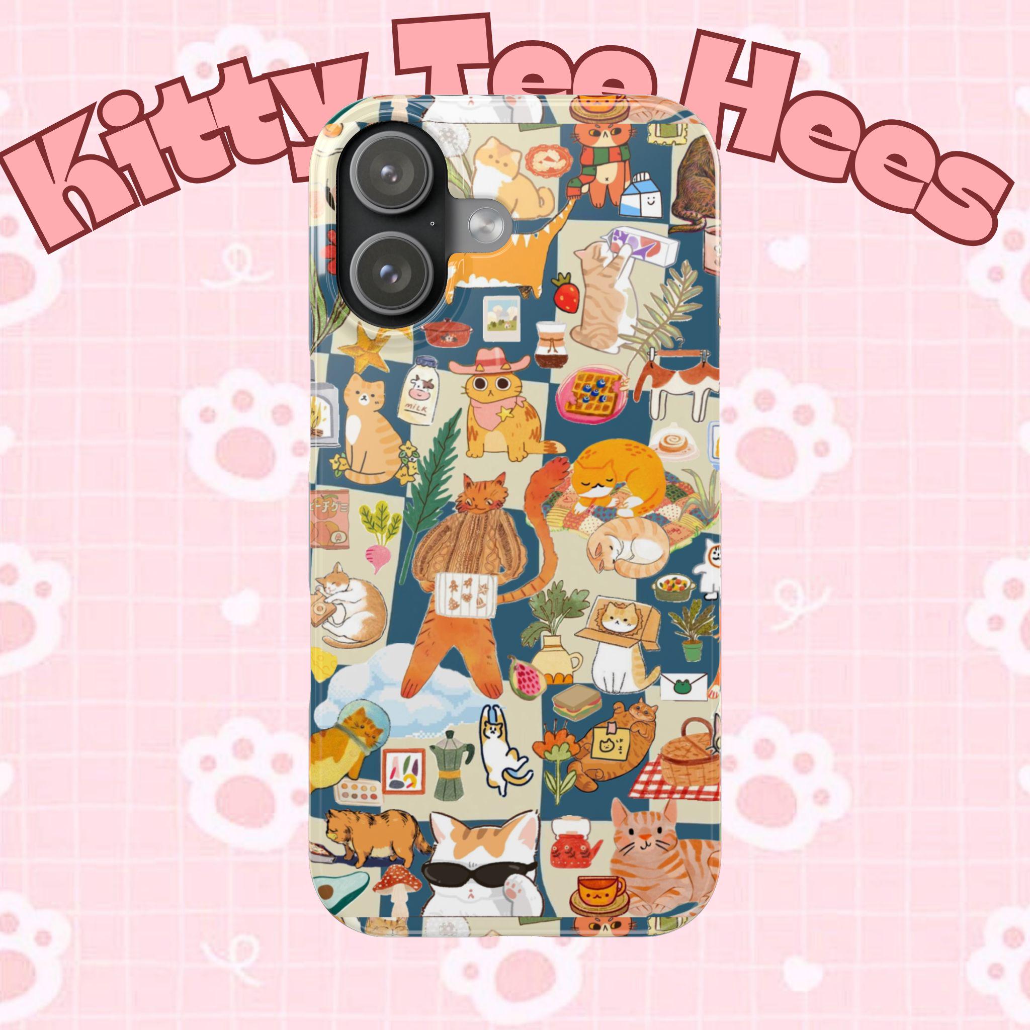 Orange Cat Phone Case: Slim, Lightweight, and UV Protected - Kitty TeeHees