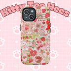 Strawberry Bunny MagSafe Case Tough Magnetic Case | Phone Protection - Kitty TeeHees