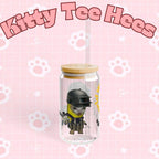 Kitty Decor Sipper Glass: Fun Drinkware for Cat Lovers - Kitty TeeHees