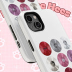 Printify BTS Arirang vinyl record phone case featuring BTS logo and vibrant design, impact-resistant for Galaxy and iPhone models.
