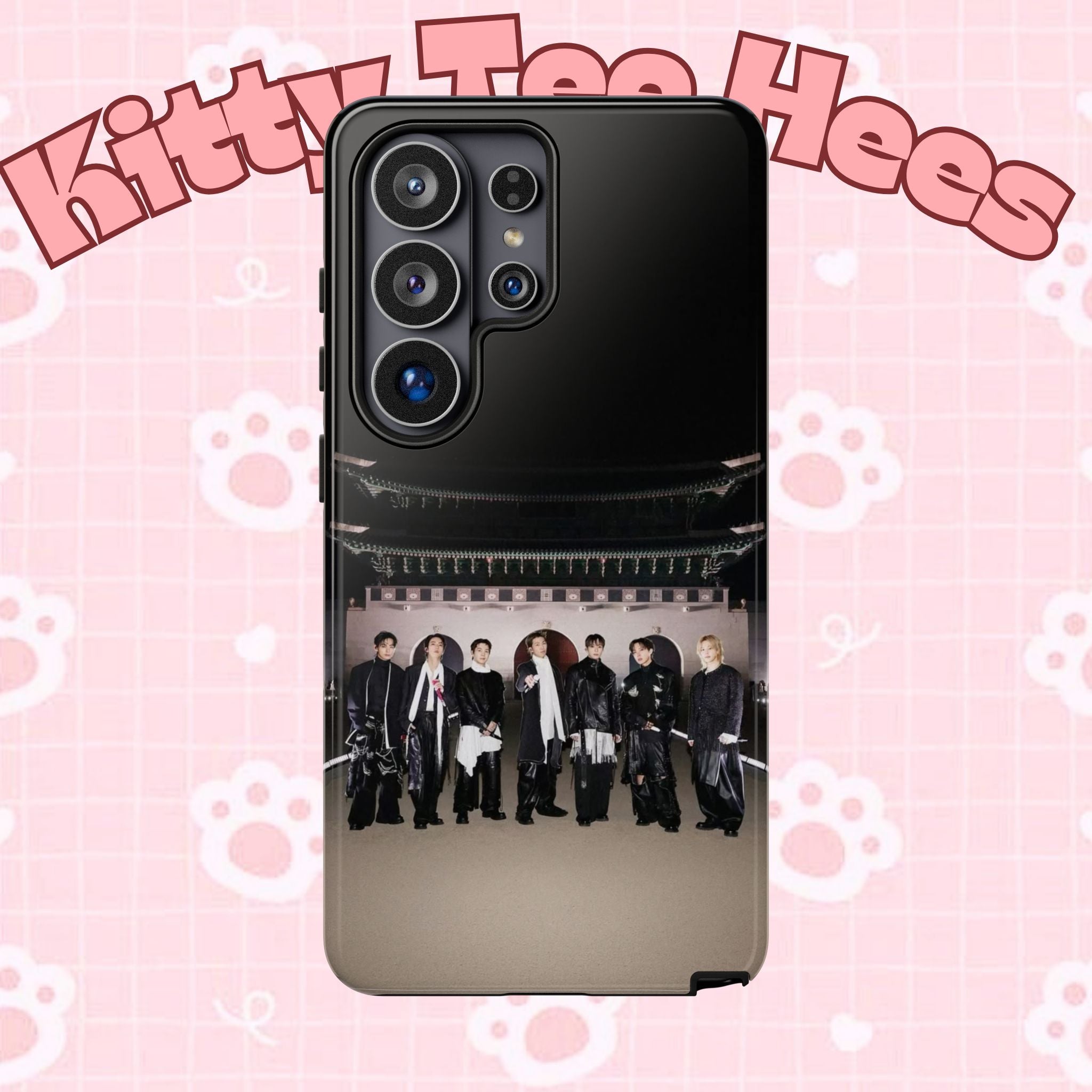 BTS Arirang phone case for iPhone, featuring BTS Swim comeback design, durable Samsung K-pop phone case by Printify