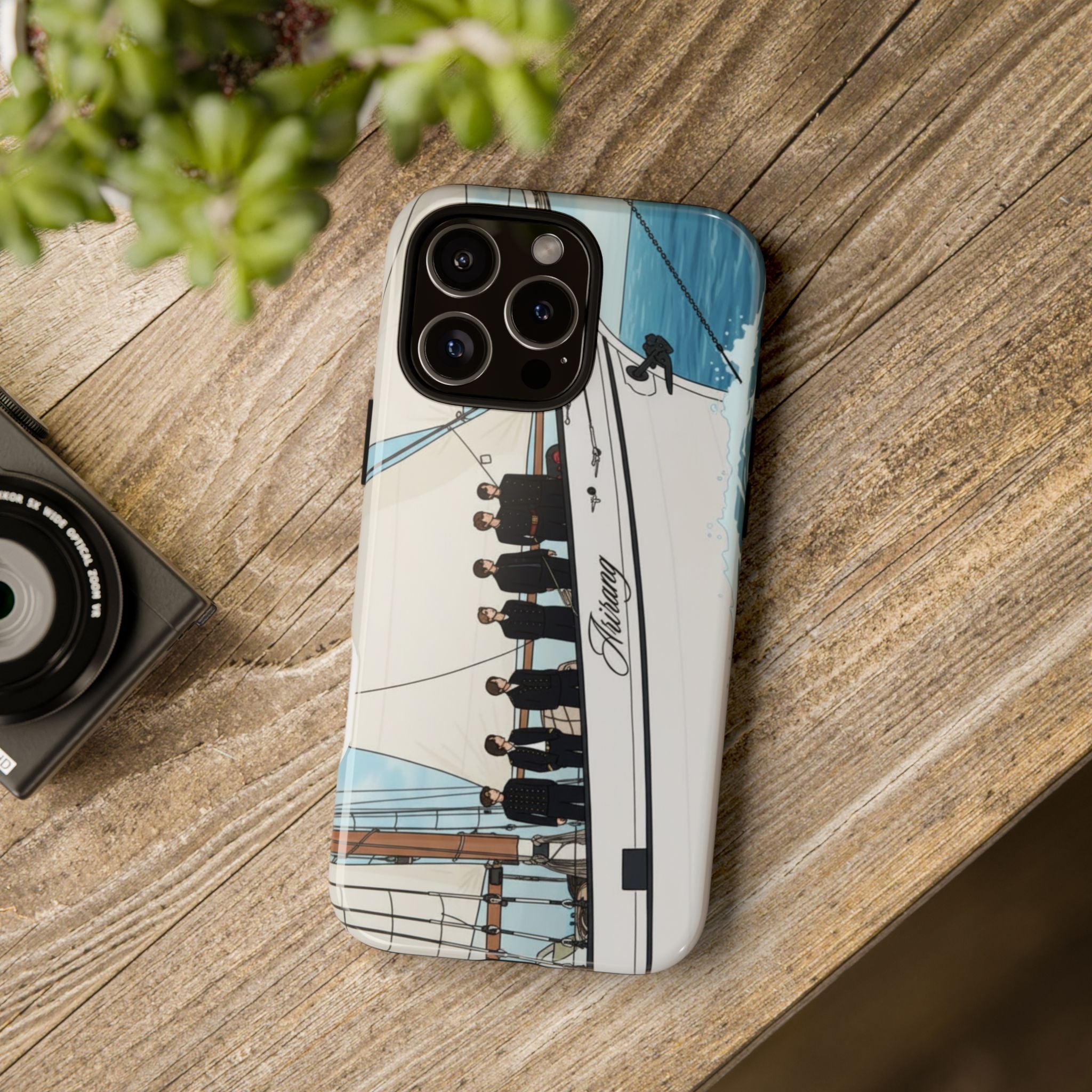 Printify BTS Arirang swim phone case for iPhone 17 and Samsung, featuring concert-themed design and durable tough protection.