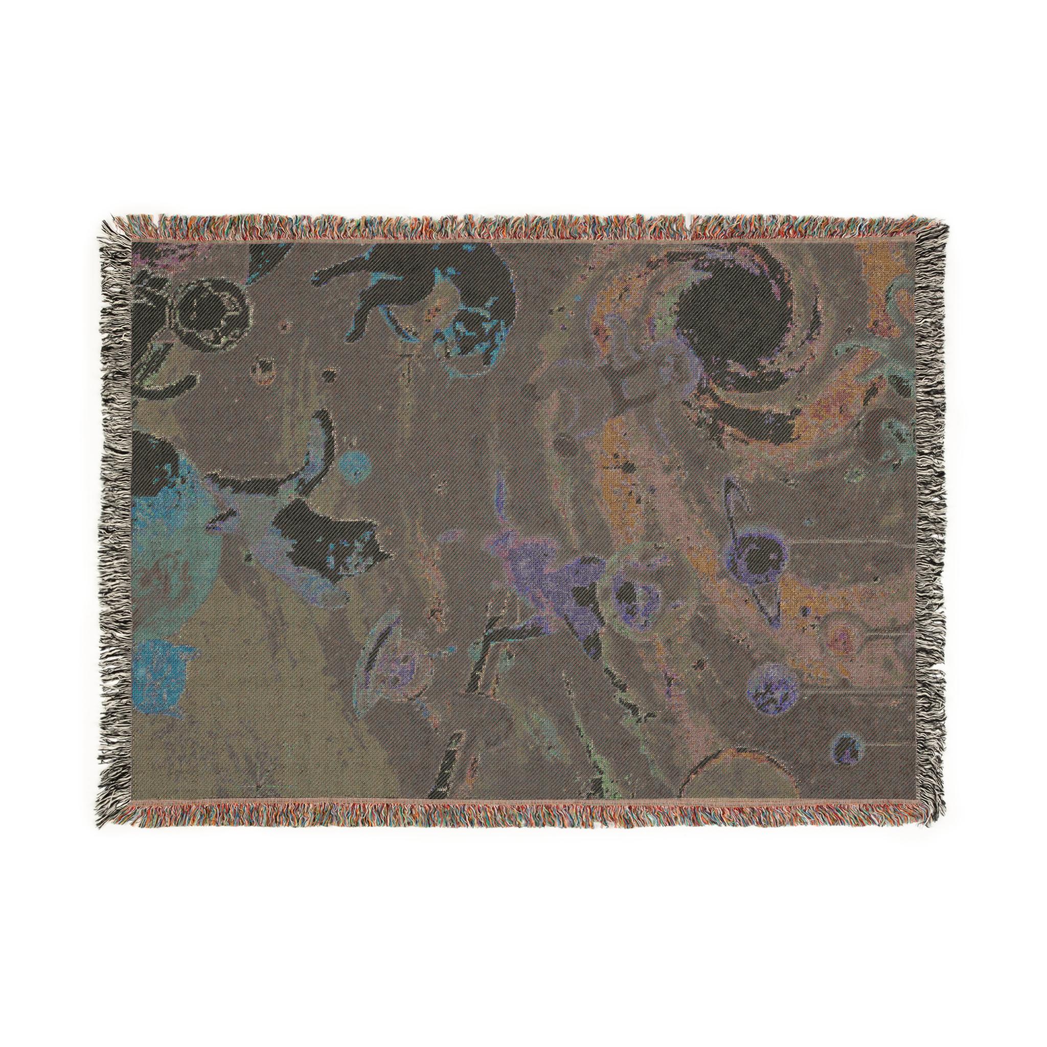 Space cats, Cosmic Adventure Woven Blanket | Celestial Throw for Space Lovers | Cozy Home Decor | Gift for Astronomy Enthusiasts - Kitty TeeHees