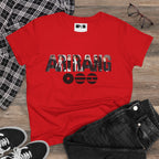 BTS ARIRANG graphic T-shirt featuring BTS logo and member names, casual cotton tee in vibrant colors.