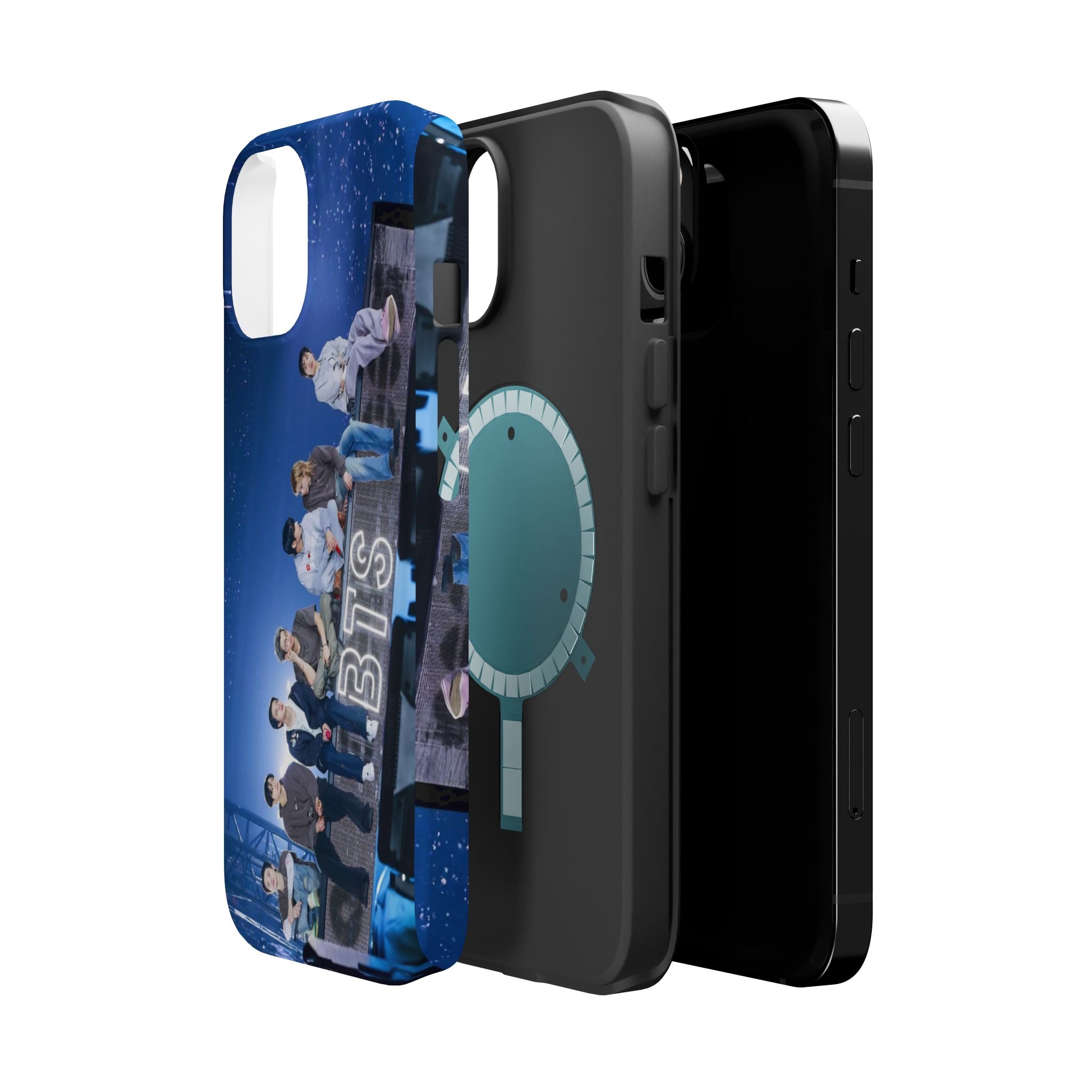 Impact-resistant BTS Bangtan World Tour Arirang phone case for iPhone 17 and Samsung Galaxy 26 Ultra, featuring vibrant tour design.
