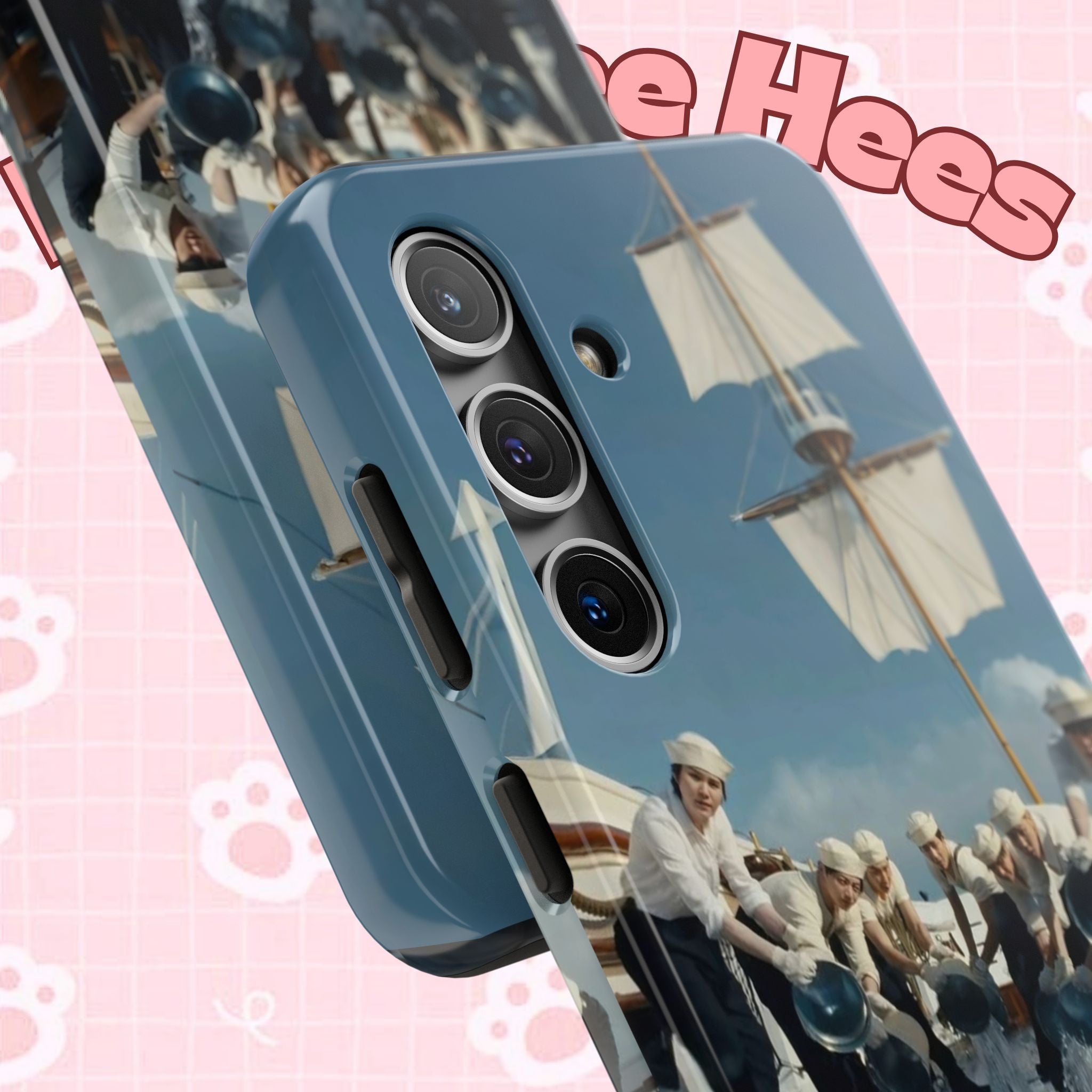 Cute Sailor BTS phone case featuring K-pop design with BTS Arirang motif, perfect for fans and BTS concert enthusiasts.