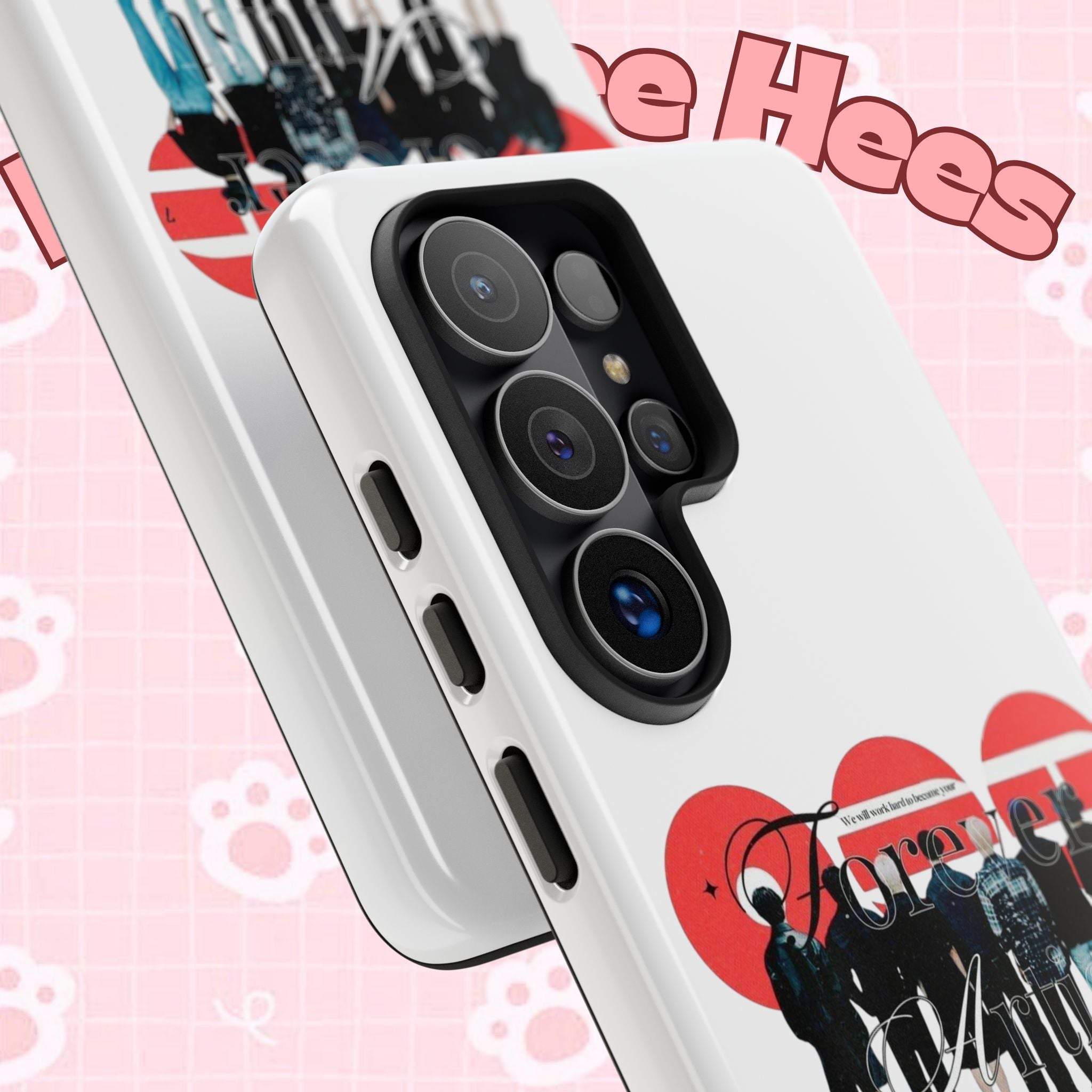 BTS Concert Phone Case with 'Bangtan Arirang' design for iPhone and Samsung, featuring K-Pop artwork on a custom Printify case.