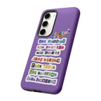 Printify BTS member names phone case featuring Jungkook, Jimin, and RM for iPhone 17, with a tough protective design.
