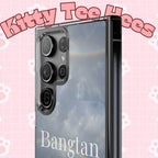 Clear impact-resistant phone case featuring Bangtan Boys K-pop design for smartphones, durable and stylish protection.