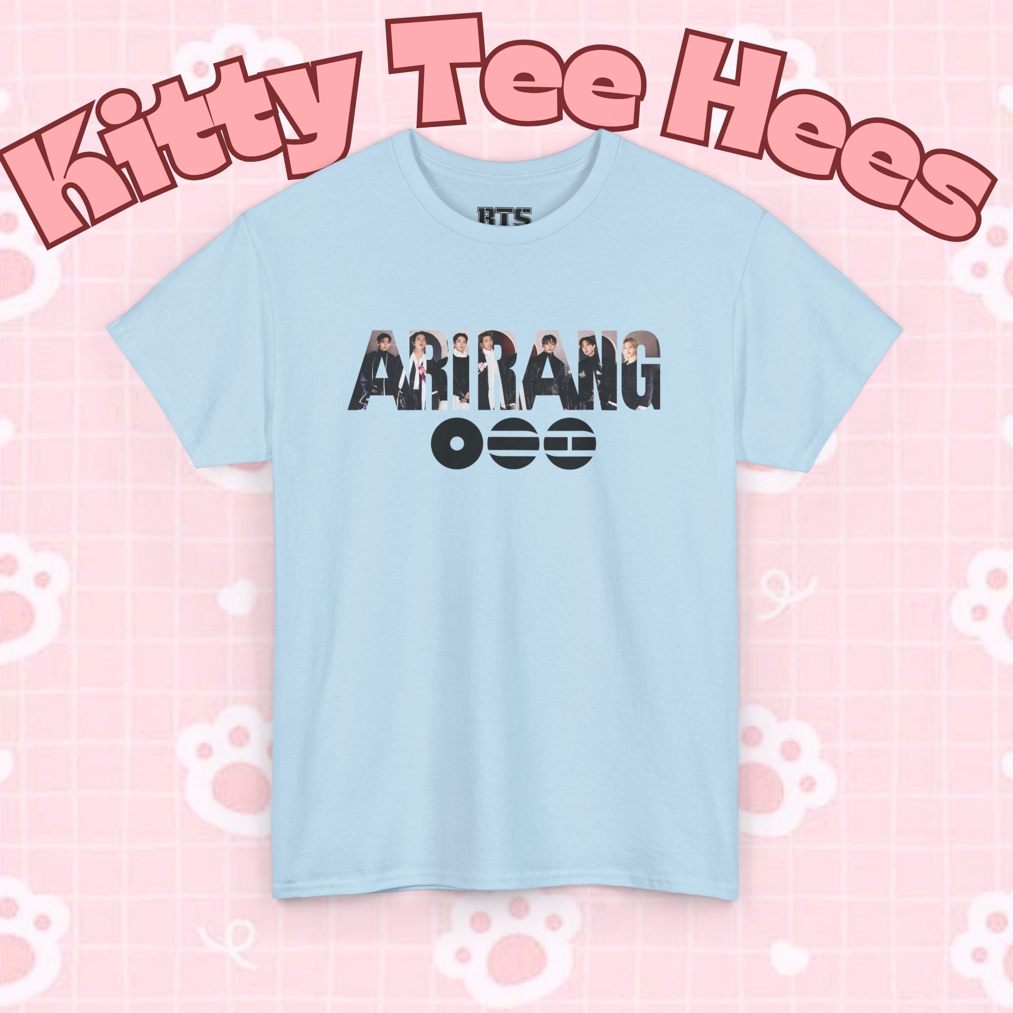 K-Pop inspired BTS concert T-shirt featuring Bangtan graphic design, ideal for BTS world tour fans.