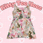 Christmas 2025 Dress Women's Skater Dress | Holiday Pattern - Kitty TeeHees