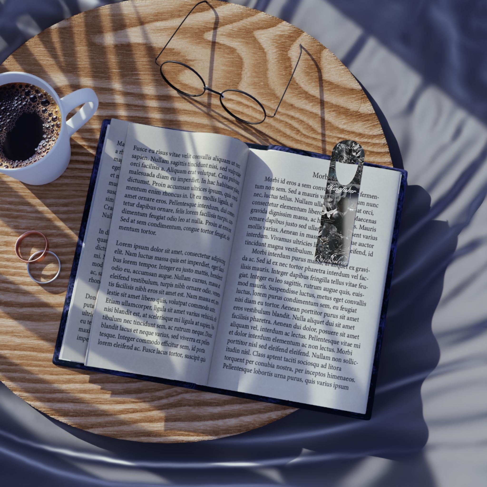 Kingfisher Quicksilver bookmark | Dark Romance BookTok - Kitty TeeHees