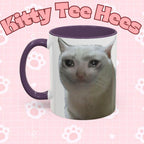 Joke Sad Cat Meme Mug Funny Crying Cat Gift - Kitty TeeHees