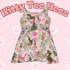 Christmas 2025 Dress Women's Skater Dress | Holiday Pattern - Kitty TeeHees