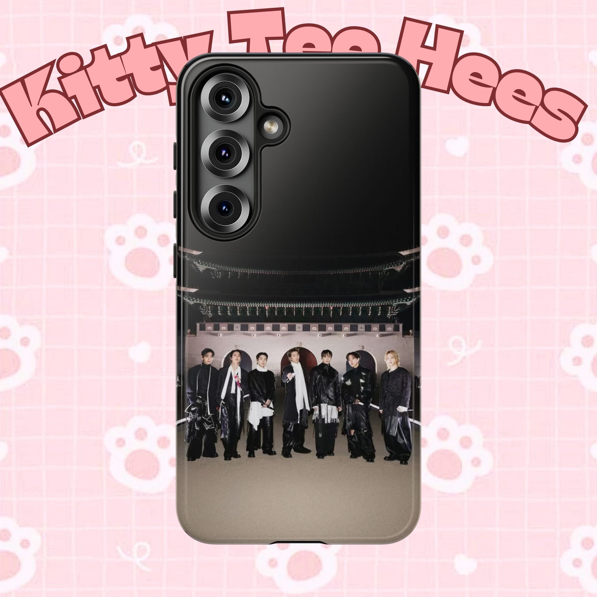 BTS Arirang and Swim comeback phone case for iPhone, black tough Samsung case with BTS K-pop design by Printify