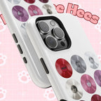 Impact-resistant Printify BTS Arirang vinyl record phone case featuring grid design and cool BTS fan merchandise.