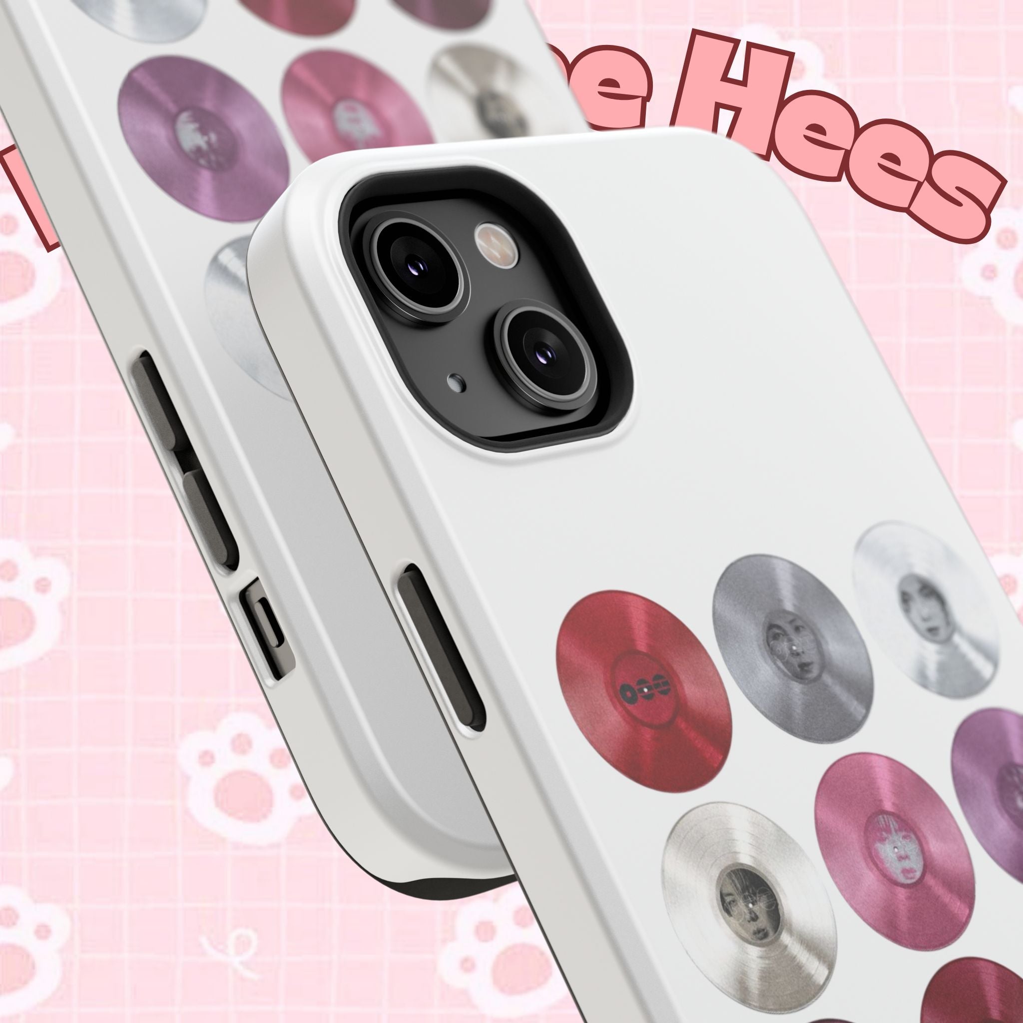 Printify BTS Arirang vinyl record grid phone case featuring impact-resistant design with BTS Arirang fan merchandise artwork.