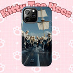 Cute BTS Sailor-themed phone case featuring K-pop band BTS, ideal for fans attending concerts or showcasing their favorite group.