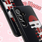 BTS Arirang phone case by Printify featuring silhouettes of BTS members and Samsung logo on a tough protective iPhone case.