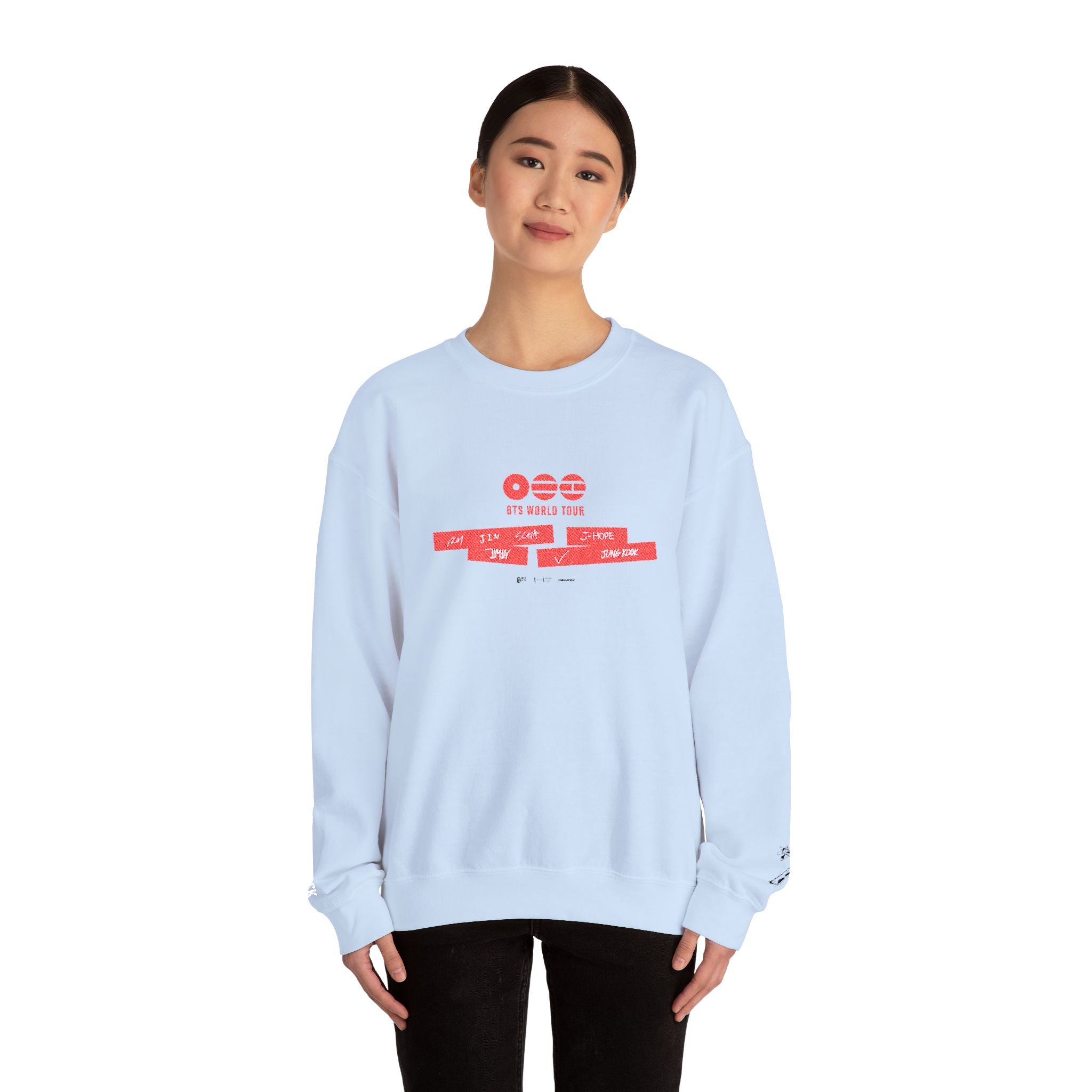 BTS ARIRANG 2026 Comeback sweatshirt by Printify, featuring concert tour design, casual fit, and vibrant print.