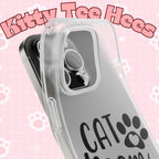 Copy of Cat Mom Flexi Phone Case, Cute Pet Lover Gift, Custom Cat Parent Accessory, Stylish Phone Cover, Cat Lover Merchandise - Kitty TeeHees