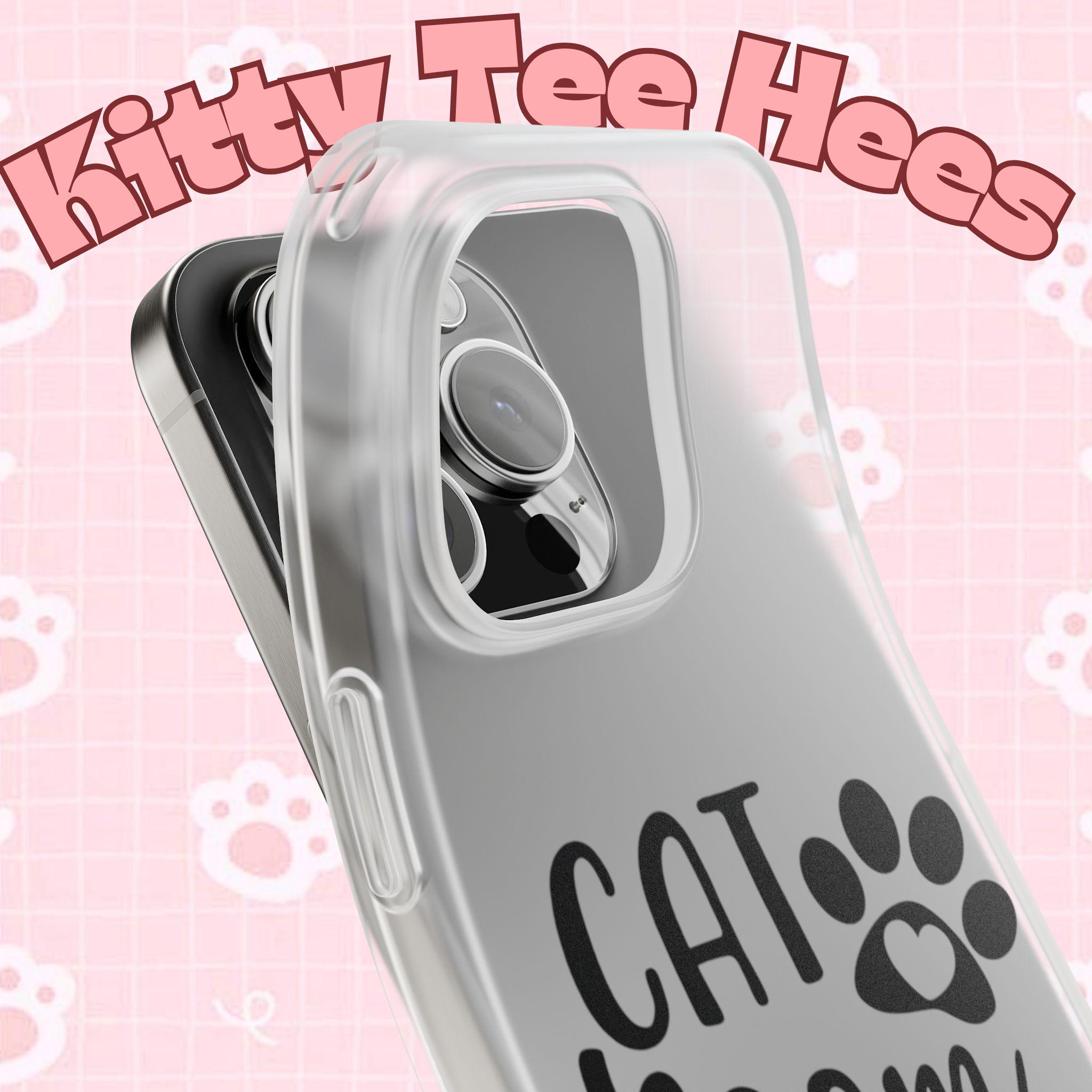 Copy of Cat Mom Flexi Phone Case, Cute Pet Lover Gift, Custom Cat Parent Accessory, Stylish Phone Cover, Cat Lover Merchandise - Kitty TeeHees