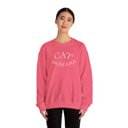 Printify cat mom sweatshirt featuring a cute feline print, cozy animal-themed jumper for pet lovers and proud cat owners.