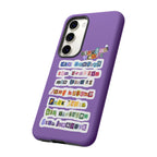 BTS member names phone case featuring Jungkook, Jimin, and Rap Monster design for iPhone 17, printed by Printify.