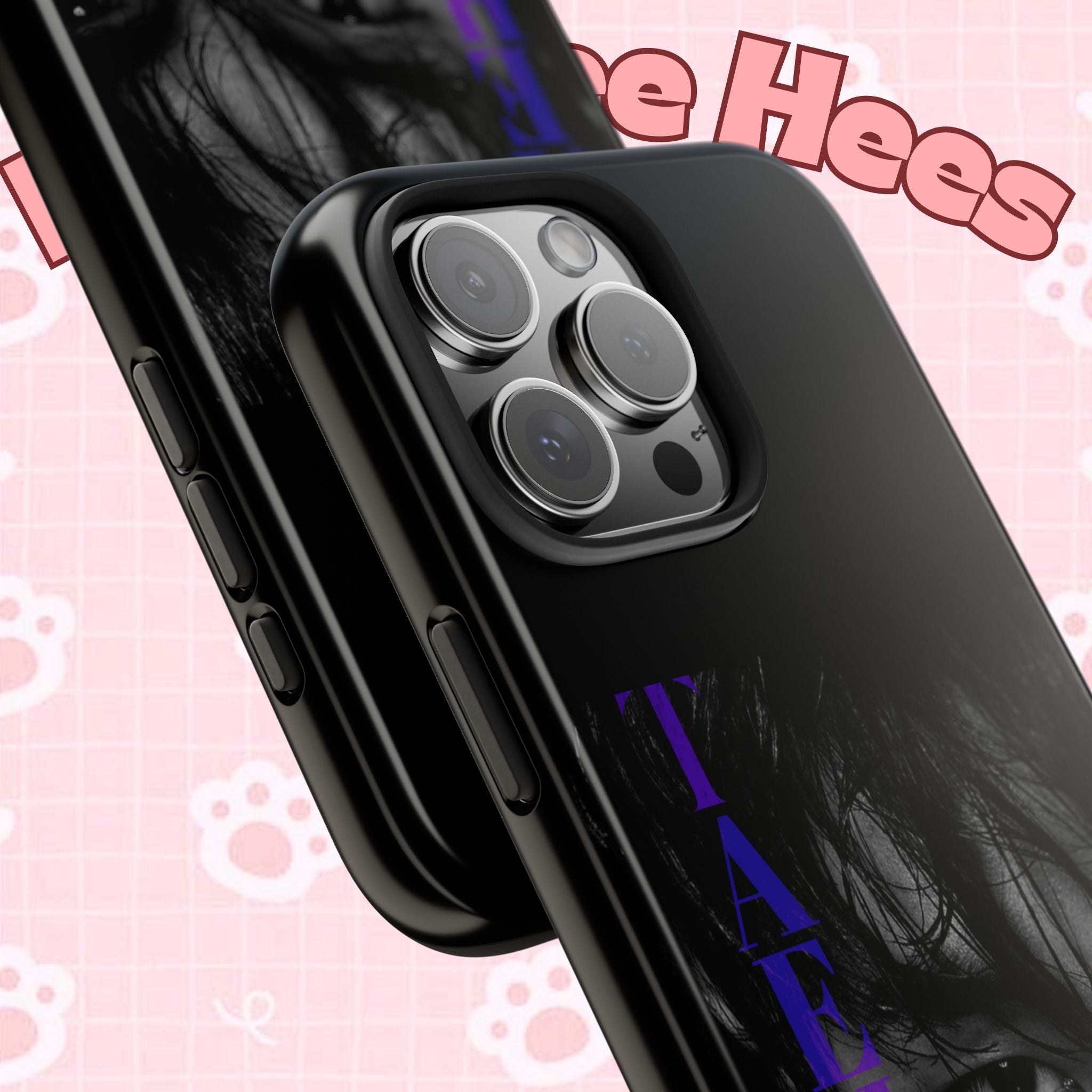 Dark Bangtan BTS Taehyung (V) phone case with Kim Taehyung design for iPhone and Samsung smartphones by Printify.