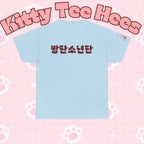 BTS Arirang T-Shirt featuring Korean Hangul design and BTS world tour logo, casual concert fit, Printify brand.