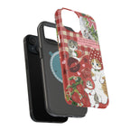 Cute strawberry Cat Magnetic Tough Cases Funny cat phone case, cute iphone 17 case Adorable Phone Case for Cat Lovers - Kitty TeeHees