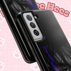 Dark BTS Taehyung (V) phone case with Bangtan design for iPhone and Samsung, featuring Kim Taehyung artwork.
