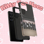 BTS Arirang and Swim comeback Samsung phone case with K-pop design, durable tough case by Printify for iPhone and Galaxy devices